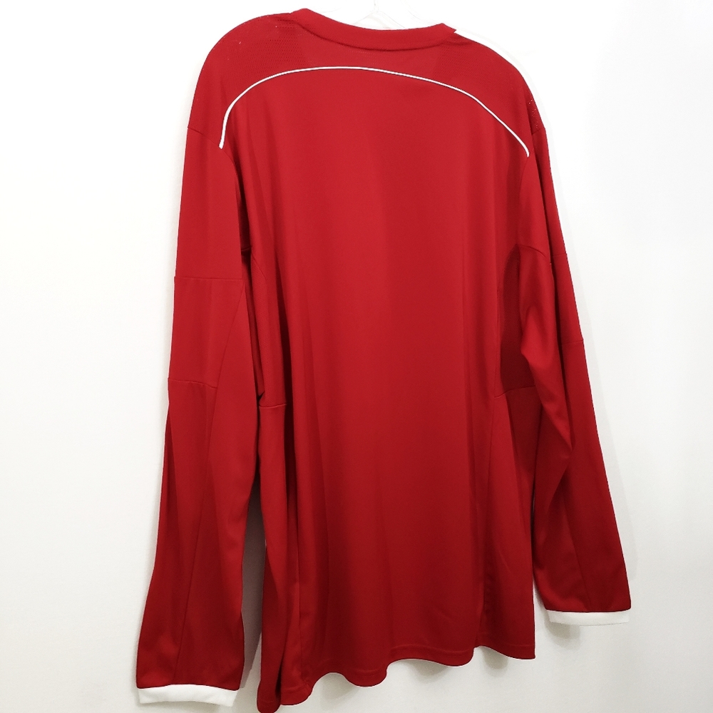 Nwot Set of  2 Adidas Climacool Jerseys Black & Red Striped Longsleeve A… - Picture 14 of 16